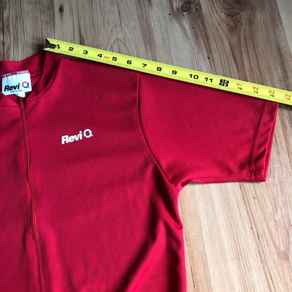 REVI Cycling Jersey Biking Shirt Small Red UNISEX - Picture 8 of 15